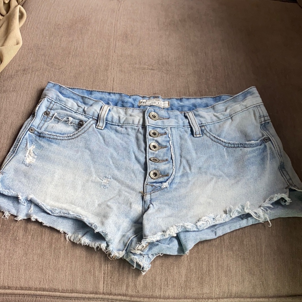 Free People Light wash Jean Shorts